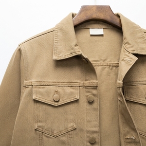 Chaqueta de Lona y Cuero Oversize para Hombre al por Mayor con Capucha y Cuello Alto, Ropa Exterior Casual de Moda, Personalizada OEM, Marca Privada - Product Image 5