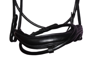 Bridon pour cheval en cuir pleine fleur de qualité supérieure avec boucles réglables de Divine International - Product Image 4
