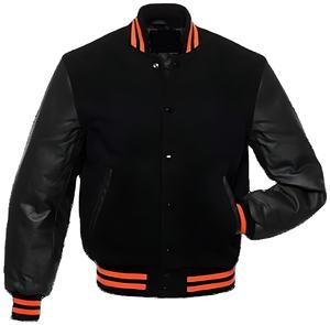 Veste bomber de streetwear de haute qualité Ville Sports, design exclusif de style universitaire, manches en cuir et laine personnalisées - Product Image 1