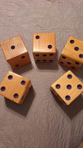 Dados de Números de Madera Hechos a Mano, de Madera Natural, Multifuncionales, Educativos, Accesorio para Juegos de Mesa Matemáticos, Juego Familiar, Juguete de Aprendizaje, Caja - Product Image 2
