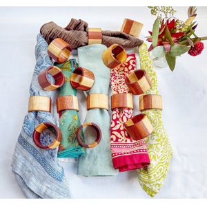 New Shape Wooden Napkin RingLuxury High Quality Unique Wooden Round Shaped Handicraft For Table Top Decoration Bulk Supplies - Product Image 1