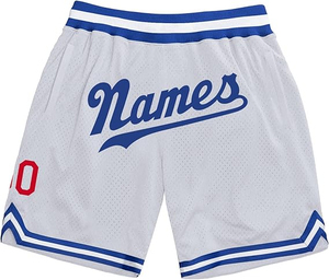 Shorts de basketball pour hommes, sublimés, en mesh, taille élastique, respirants, coupe classique, toutes saisons - Product Image 4