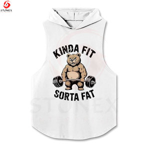 Chaleco con Capucha Personalizado para Hombre, Camiseta sin Mangas con Capucha, Camiseta Deportiva, para Gimnasio, Entrenamiento, Fitness, Ropa Urbana, Marca Privada - Product Image 1