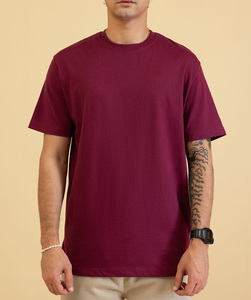 T-shirt en tricot pour homme personnalisé, effet délavé, streetwear, hip-hop, 100% coton, logo personnalisable, surdimensionné, vintage, écologique, respirant - Product Image 1