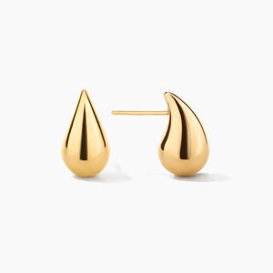 Pendientes de Oro Sólido de 14K, Hechos a Mano, Joyería de Oro Abultada, Minimalistas, Certificados por IGI, para Fiestas, Uso Diario, Regalo para Mujeres y Niñas - Product Image 2