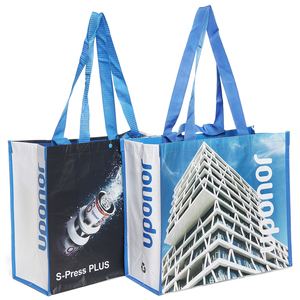 Sac de courses en gros pas cher, en promotion, non tissé, avec fermeture éclair, bandoulière personnalisée, en plastique PP, fonctionnel, en RPET recyclé - Product Image 5