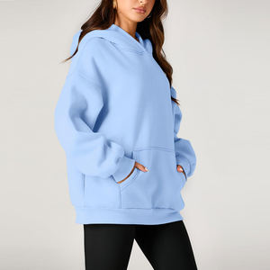 เสื้อฮู้ดดี้ผู้หญิงแบบสั่งทำขายส่ง OEM สำหรับแบรนด์สตรีทแวร์ในสหรัฐอเมริกา พร้อมบริการสกรีนพิมพ์ ปริมาณสั่งซื้อขั้นต่ำน้อย รับผลิตแบรนด์ส่วนตัว - Product Image 6