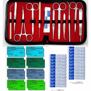 Kit d'instruments vétérinaires Astrin Surgical de 48 pièces pour chirurgie mineure, en acier inoxydable, autoclavable, manuel, certifié MOL - Product Image 1