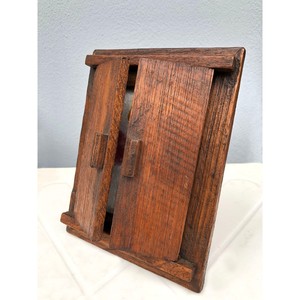 Handmade Rustic Wooden Photo <b>Frame</b> Rectangular Tabletop Vertical Natural Wood Finish - Product Image 5
