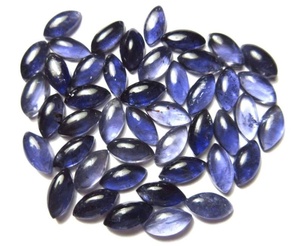 Iolite naturelle cabochon, forme marquise, magnifique pierre précieuse en vrac pour bijoux, cristal de guérison, traité par un tiers - Product Image 5