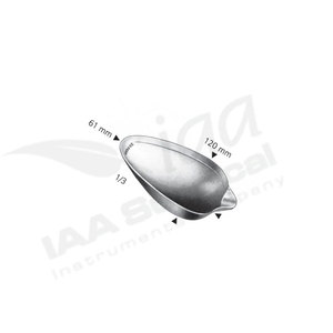 Ensemble d'instruments chirurgicaux professionnels en acier inoxydable de classe I : Spatules abdominales, dépresseurs intestinaux et cuillères à sang manuelles - Product Image 2