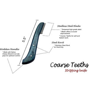 Cuchillo Profesional para el Cuidado de Mascotas, para Eliminar Pelo Suelto y Recortar, Cuchillo Resistente para Perros y Gatos - Product Image 6