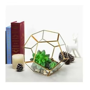 Trend Glass Metal Terrarium Planter Decorative Indoor Plant <b>Display</b> <b>Case</b> Stylish Home Accent - Product Image 6