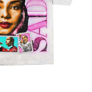 T-shirt pour homme Sade Photo Print, manches courtes, col roulé, coupe classique, imprimé en sérigraphie, jersey 100% coton, formel, écologique - Product Image 2