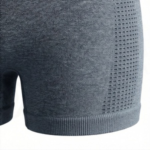 Women's 2 Piece Sporty <b>Knitted</b> <b>Set</b> Short Sleeve Crop Top and Above Knee Shorts Solid Breathable Mesh Design Crew Neck Regular - Product Image 6