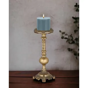 Candelabro de Lujo Dorado, Colección Premium para Restaurantes, Decoración para Bodas, Candelabro de Aluminio Hecho a Mano para Pascua - Product Image 3