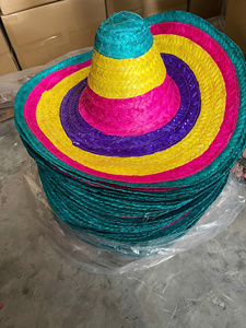 Sombrero Mexicano Premium de Vietnam, de Paja, con Ala Ancha, Hecho a Mano, para Festivales de Verano, Disfraces, Ropa de Playa y Uso al Aire Libre - Product Image 2