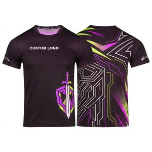 Camiseta de Fútbol Sublimada con Logotipo Personalizado, Manga Corta para Hombre, Absorbe la Humedad, Ajuste Atlético, 100% Poliéster, Diseño Degradado - Product Image 4