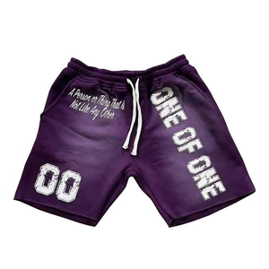 Shorts Homme Personnalisés DTG Sérigraphiés Effet Délavé Acide 100% Coton Écologique Streetwear Tendance 220 GSM - Product Image 2