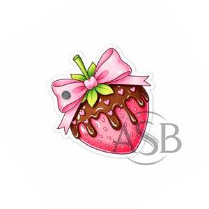 Strawberry Bow Lash Tile Acrylic Sustainable Eyelash Extension Palette Custom Logo <b>Chocolate</b> Covered Strawberry Lash Palette - Product Image 6