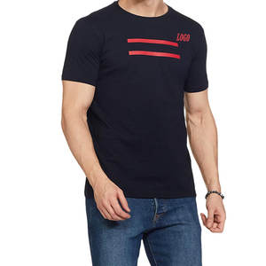 Camiseta de Manga Corta con Cuello Redondo y Superficie Lisa en Color Sólido para Hombre con Diseño de Logotipo Personalizable a Precio Económico 2026 - Product Image 3