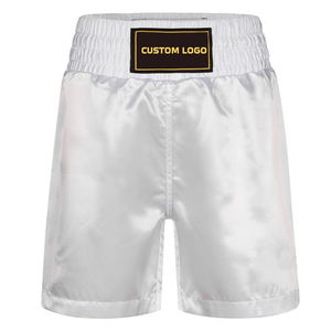 Blanc uni, fabriqué au Pakistan, bon fournisseur, service OEM ODM, qualité supérieure, logo personnalisé, nouveau, tendance, respirant, polyester, boxe - Product Image 1