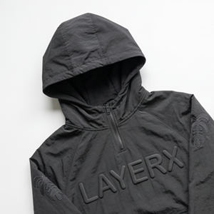 Conjunto de Chándal Personalizado para Hombre 2026 de Gran Venta: Cortavientos de Nylon Estampado, Lavado Ácido, Bordado Vintage, Sudadera Holgada 2 en 1 y Pantalones - Product Image 4