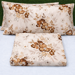 Classic Floral Printed Bedsheet <b>Set</b> with Pillow Covers Soft Microfiber Double King Size <b>Bedding</b> <b>Set</b> | Luxury For Home Hotel Use - Product Image 1