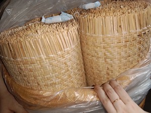 Rouleau de tressage en rotin tissé à la main, matériau en cane naturelle, motif hexagonal pour meubles et décoration - Product Image 6