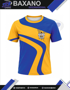 T-shirt pour femme de la sororité Sigma Gamma Rho, imprimé géométrique bleu doré, manches courtes, coupe classique, 100% coton respirant, T-shirt grec - Product Image 4