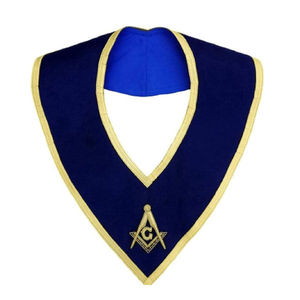Masonic Officers <b>Collar</b> Low Price Dark Blue Velvet Masters Mason Blue Lodge <b>Collar</b> Custom Embroidery Masonic Officers <b>Collar</b> - Product Image 2
