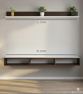 Panel Setup <b>Box</b>, LCD Cabinet, Stand Wall, Panel, and Wooden Wall Mounted Unit, Engineered Wood Wall Mount Unit/Stand - Product Image 2