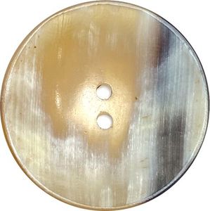Hole Dark Brown & <b>Silver</b> Marbled Design - Genuine Horn Fasteners for Luxury Designer Apparel Modern Abstract Grain Horn Buttons - Product Image 2
