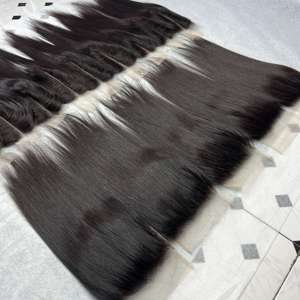 Lista de precios de fábrica al por mayor: Extensiones de cabello humano virgen vietnamita 100% de alta calidad con cierre de encaje, personalizables. - Product Image 2