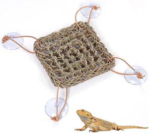Hamac en herbe marine pour reptiles, approuvé par les clients, pour dragon barbu : idéal pour grimper, bronzer et décorer la cage (modèle 2026) - Product Image 1