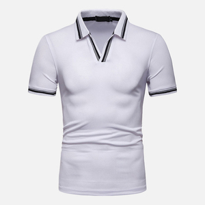เสื้อโปโลแขนยาวผู้ชายผ้าฝ้าย 100% ทรงเข้ารูป ปกคอพับ สีพื้น มีไซส์ใหญ่ ขายส่ง - Product Image 1