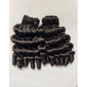 Cabello Humano Virgen CDYHAIRVN, Rizo Elástico, Rizo Fumi, Rizo Caracol, Textura Personalizada, Rizo Suave y Elástico, Venta al por Mayor Directa de Fábrica, Doble Trama - Product Image 1