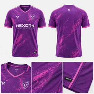 Camiseta de Fútbol para Hombre Valor, Manga Corta, Cuello en V, Estampado Sublimado, Poliéster que Absorbe la Humedad, Ajuste Atlético, para Todas las Temporadas - Product Image 1