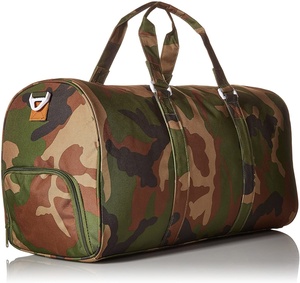 Vente en gros Sacs de sport unisexe étanches avec fermeture éclair de haute qualité Sacs de sport de voyage en velours côtelé Compartiment à chaussures Design camouflage - Product Image 2