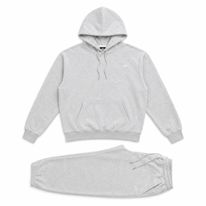Ensembles de survêtements gris en molleton doux et oversize avec logo personnalisé pour l'hiver – Fournisseur en gros - Product Image 3