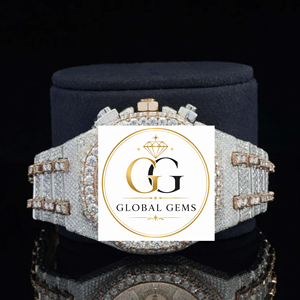 Reloj de Diamantes Moissanite en Oro Rosa para Hombre, Suministro al por Mayor, Reloj de Pulsera de Lujo Premium, Disponible para Suministro Mundial - Product Image 2