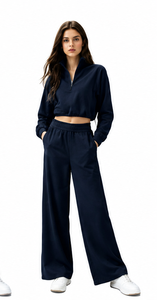 Autumn Winter Women Solid <b>Hoodie</b> Yoga Suit 2 Pcs Long Sleeve Sweatshirt High Waist Jogging Pants Casual Sports Fitness Quick Dry - Product Image 5