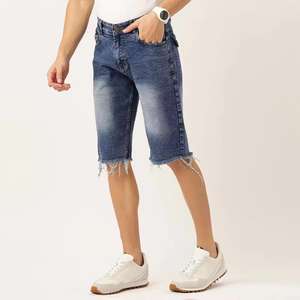 Ropa Urbana de Verano para Hombre, Corte Recto, Estampado Personalizado, Algodón Suave con Lavado Desgastado, Cintura Media, Transpirable, Estilo Vintage - Product Image 4