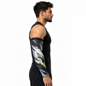 Manchons de compression respirants pour hommes – Personnalisables, pour le sport, le fitness, la course, le cyclisme, l'entraînement, protection et soutien athlétique - Product Image 3