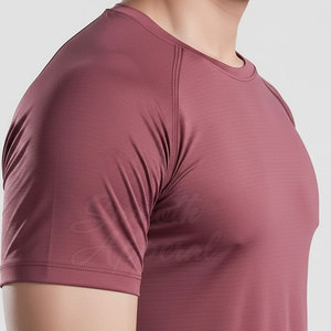 Athletic Performance T Shirts <b>Men</b> Breathable <b>Stretch</b> Fabric Sports Shirt for Gym Fitness Running and Training - Product Image 5