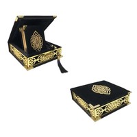Boîte à perles de prière en bois de Jodhpur artisanale avec filigrane en laiton - Vente en gros