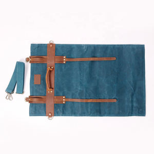 Sac de rangement pour couteaux en toile et cuir, organiseur de cuisine professionnel, étui de voyage pour outils de cuisine LCKR-0021 - Product Image 3