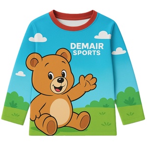 Enfants école sport jour Fun Fair équipage t-shirt conception personnalisée propre conception d'impression par sublimation surdimensionné séchage rapide 100% polyester - Product Image 2