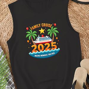FAMILY CRUISE 2025 Débardeurs en tricot décontracté pour femme avec logo sur le devant - Product Image 4