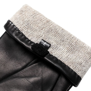 Guantes de viaje al aire libre diarios lisos de piel de cabra negra de invierno para mujer de Pakistán - Product Image 5